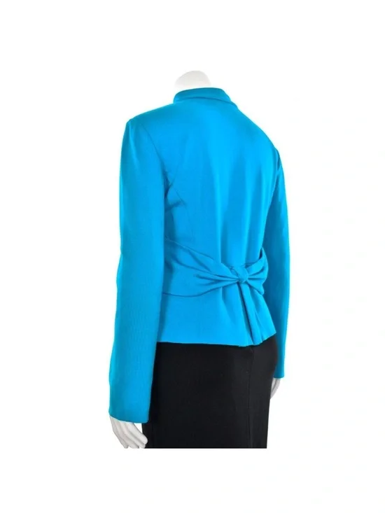 St. John Knits for Nordstrom's Milano Knit Zip-Up Jacket sz 10 - Picture 7 of 12